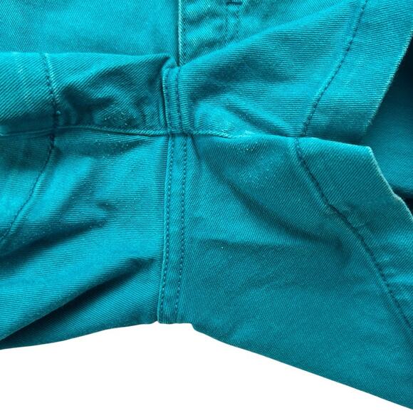 Calvin Klein Jeans Shorts Teal Colored Denim Mid Rise Women's 14 Size 32 Waist - Picture 8 of 11
